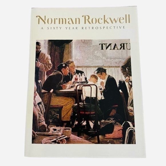 Vintage Book A Sixty Year Retrospective by Norman Rockwell Illustrated Book - Picture 1 of 3
